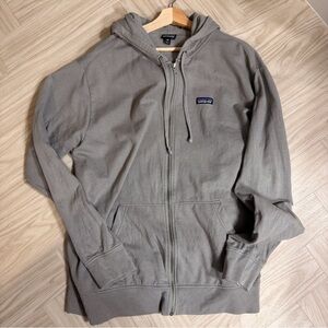 Patagonia Men's Zip-Up Gray Hoodie